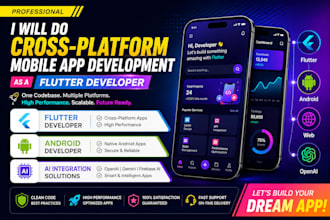 do cross platform app development as a flutter developer