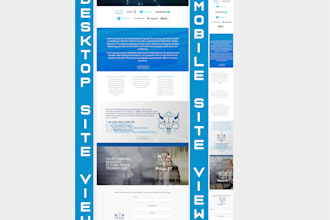 create and customize a responsive wordpress website for you