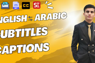 translate and subtitle your video from english to arabic