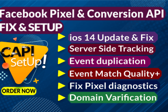 fix or setup facebook pixel, google analytics 4, ga4 ecommerce tracking by GTM
