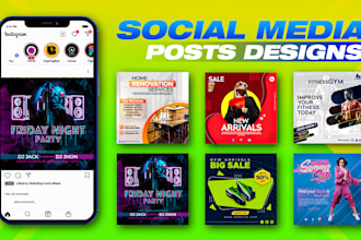 create real estate solar and party social media flyers