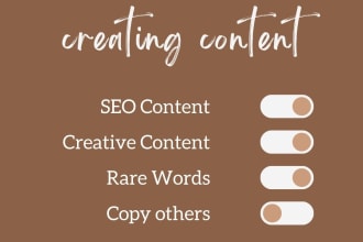 do SEO article writing, blog writing, website content