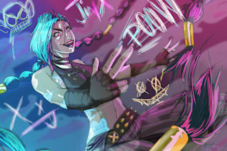 draw fan art of anime, manga and game