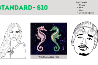 make vector line art or a clean outline of your image