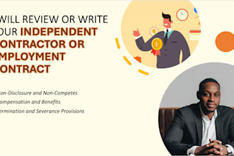 review or write your employment contract