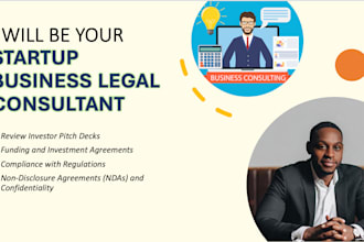 be your startup business and legal consultant