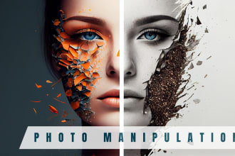 do photoshop editing photo manipulation in 24h