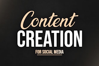 create social media content for a month