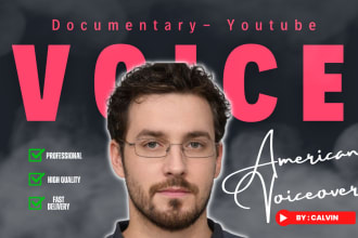 record a documentary story american youtube male voice over narrator
