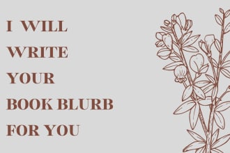 write your romance book blurb