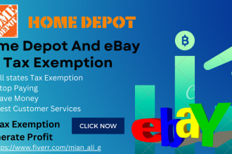 help you to be tax exempted in home depot, ebay without resale certificate