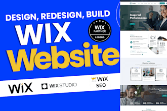 create a professional wix website design and redesign