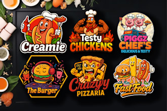 design a pizza bbq fries kebab chef kitchen taco and restaurant logo