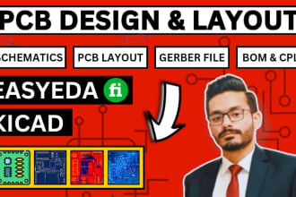 make pcb layout,circuit design,create gerber file for you