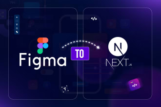 convert figma to next js responsive frontend website