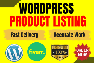 do professional wordpress data entry for you