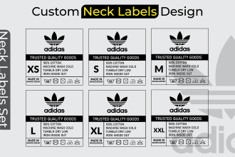 design custom neck label , wash care labels for your t shirt or clothing brand