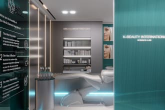 interior design, 3d render your cafe, office, kitchen, bar