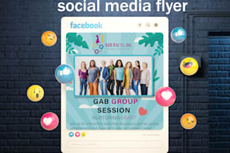 design perfect social media flyer in 24 hours