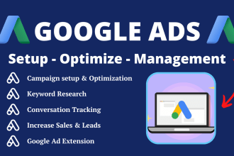 do professional google ads campaign setup and ppc management