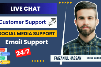 provide full time customer support with email and live chat support