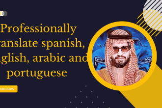 professionally translate english, arabic, urdu and portuguese
