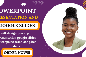 do online course content creation, powerpoint presentation, google slides