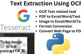 do tesseract ocr parsing for invoice, pdf, image or hand written documents