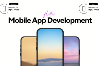 develop custom andriod ios mobile app in flutter firebase
