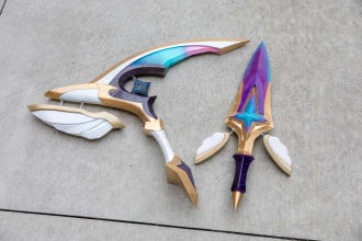 make cosplay armor, weapon, equipment and accessories