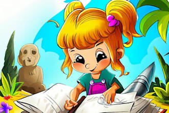 design a children book or comic book for you