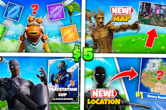 make you a eye catching, clickbait, 3d fortnite thumbnail