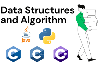 do data structure and algorithm using cpp, java, python