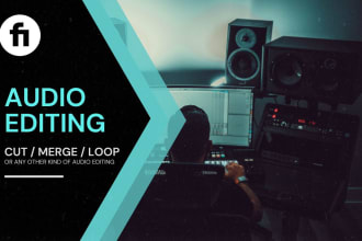 edit, cut, merge, loop your music or audio