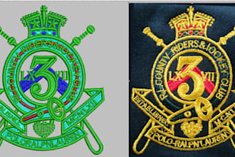 digitizing logo into embroidery dst emb in 1hour