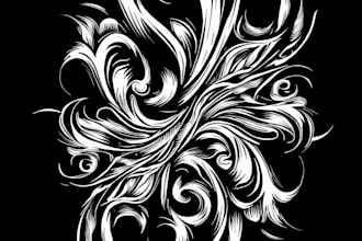 create super artistic tattoo design in any style