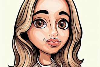 draw your portrait in my cartoon caricature styl