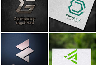 create modern abstract lettermark logo design