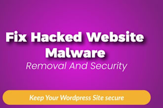 do remove wordpress malware removal, fix hacked website security