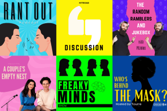 design attractive podcast cover design, podcast cover art