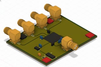 pcb board design schematic in fusion 360