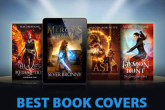 design fantasy book cover, horror book cover or ebook cover in just 6 hours