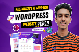 do responsive modern wordpress website design or redesign wordpress blogs