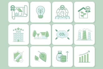 create vector icon design in any style