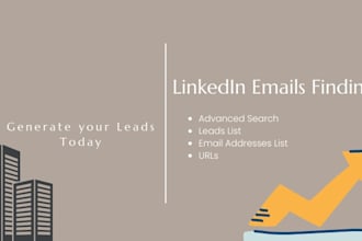 do data entry and linkedin email list building