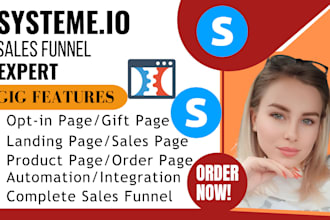 do systeme io landing page, clickfunnels landing page, systeme io sales funnel
