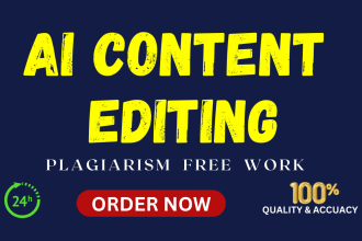 proofread and edit ai generated content in 24 hours