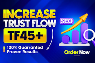 increase majestic trust flow tf 45 plus