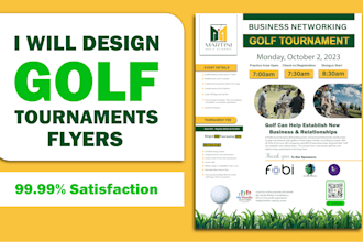 design a golf tournament flyer