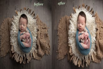 do newborn, and maternity retouching in photoshop
